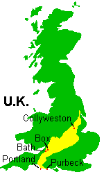 Location of Bath, UK