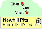 Newhill Pits from 1840's map