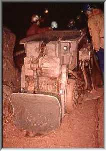 Atlas CopCo machine in underground workings