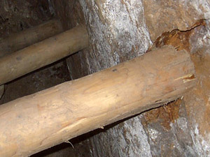 The finished timbers in their new sockets (Andy Kennelly)