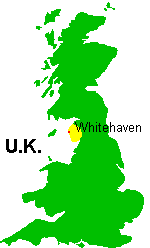 Location of Whitehaven, UK