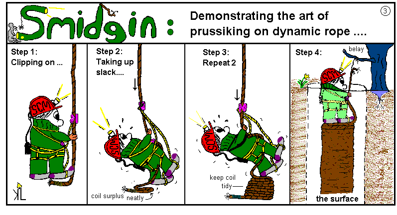 Smidgin No.3 - The art of prussiking on dynamic rope