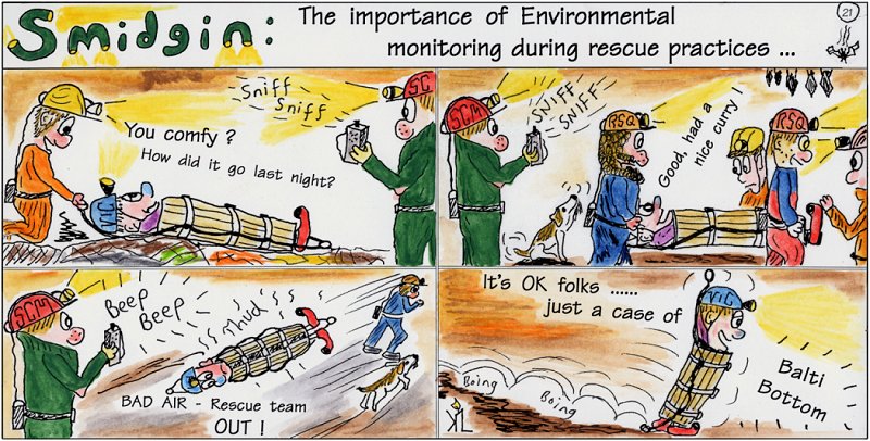 Smidgin No.21 - The Importance of Environmental Monitoring during Rescue Practices