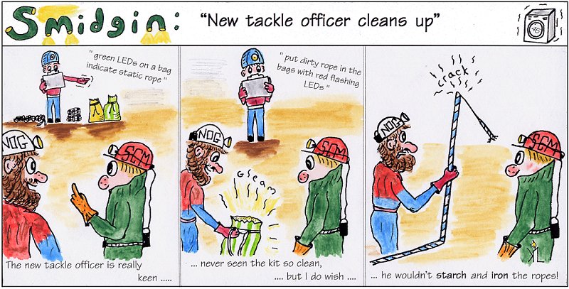 Smidgin No.45 - New Tackle Officer 'Cleans Up' !